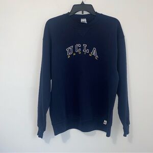 Vintage Russell Athletic Navy Embroidered UCLA Bruins Crewneck Sweatshirt Large